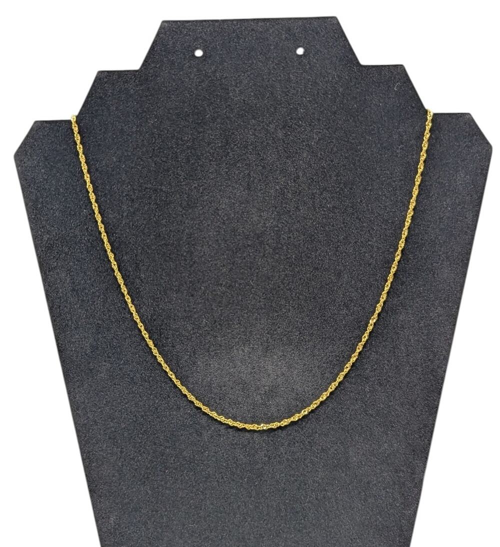 MiLor Italy 14K Yellow Gold Chain Necklace – 20”, 1.43g, Hallmarked